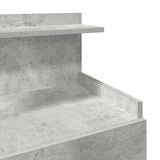 Bedside Cabinet with 2 Drawers Concrete Grey 40x36.5x62 cm 858638