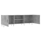 TV Cabinet Concrete Grey 150x30x50 cm Engineered Wood 829096