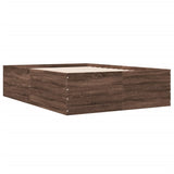 Bed Frame without Mattress Brown Oak 120x200 cm 3280936