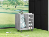Golf Cabinet with Wheel Plain Grey Sonoma 65 x 45 x 98 cm 899452