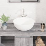 Wash Basin White 36x15 cm Ceramic Round 153343