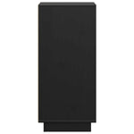 Sideboards 2 pcs Black 31.5x34x75 cm Solid Wood Pine 813359