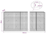 Gabion with 5 mm Wire and 5x5 cm Mesh 1150x30x150 cm 3464201