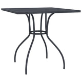 Garden Dining Set Anthracite Steel 3 Piece Set Stackable 3187965