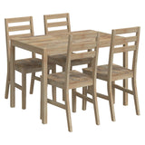 5 Piece Dining Set Solid Wood Acacia 3106441