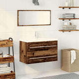 Bathroom Sink Cabinet with Drawer Old Wood 80 x 38.5 x 48 cm 3333132