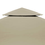 Gazebo Cover Canopy Replacement 310 g / m Beige 3 x 4 m 40881