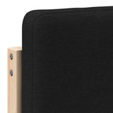 Upholstered Headboard Brown and Black 90 cm Solid Pine Wood 880090