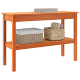 Console Table Wax brown 110 x 40 x 75 cm Solid pine wood 867148