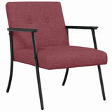 Armchair Wine Red 59 x 75 x 78 cm Fabric 42017693