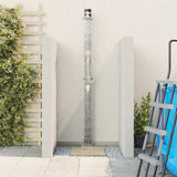 Outdoor Solar shower Black 217 cm PVC and Aluminium 42003413