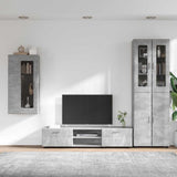 TV Cabinet Set FLORIN 3 pcs Concrete Grey Engineered Wood 3397967
