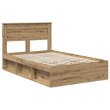 Bed Frame Artisian Oak 120 x 200 cm Solid Pine Wood 3409790