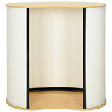 Trade Show Counter Light Brown and White 90 x 48 x 93 cm 42046601