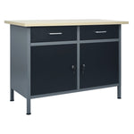 Workbench Black 120x60x85 cm Steel 145346