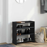 Shoe Rack Black 60x25x62 cm Engineered Wood 859888