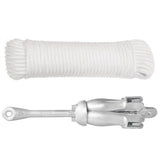 Folding Anchor with Rope Silver 6 kg Hot Dip Galvanized Cast Iron 94277