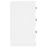 Bedside Cabinet White 39x39x67 cm Engineered Wood 816160