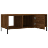 Coffee Table Brown Oak 102x50x40 cm Engineered Wood 829315