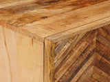 Bedside Table 2 pcs Brown 40 x 33.5 x 46 cm Solid Mango Wood 4018913