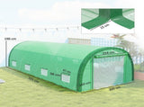 6 x 3 Polytunnelhouse with Upgraded Structure, Mesh Door and Windows, 15 Plant Labels, T3398P554109