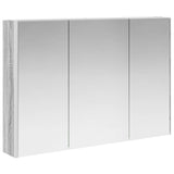 Bathroom Cabinet Set 4 pcs Grey Sonoma Engineered Wood 3406308