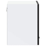 Kitchen Wall Cabinet Porto Black Engineered Wood 854078