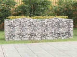 Arched Gabion Raised Bed 200x50x100 cm Galvanised Iron 153546