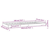 Bed Frame without Mattress 75x190 cm Small Single Solid Wood Pine 823509
