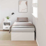 Storage Bed Frame White 80 x 200 cm Engineered Wood 3335333