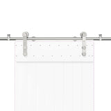 Sliding Door Hardware Kit 200 cm Stainless Steel Silver 4009694