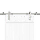 Sliding Door Hardware Kit 200 cm Stainless Steel Silver 4009694