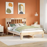 Bed Frame without Mattress 140x200 cm Solid Wood Pine 3308843