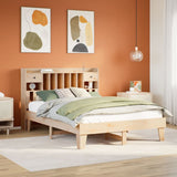 Bed Frame without Mattress 140x190 cm Solid Wood Pine 3308855