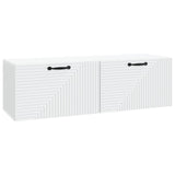 Wall-Mounted TV Cabinet White 98 x 31 x 30 cm Engineered Wood 898725