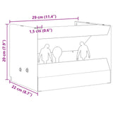 Bullet Trap Box Black 29 x 22 x 20 cm Steel 42013598