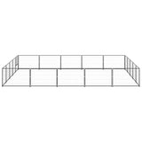 Dog Kennel Black 25 m Steel 3082157