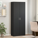 Highboard Black 70x35x180 cm Engineered Wood 3276659