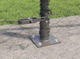 Welded Wire Fence with Concrete Base 100 x 0.8 m 3353727