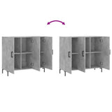 Sideboard Concrete Grey 90x34x80 cm Engineered Wood 828112