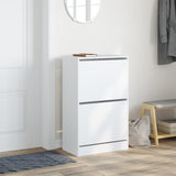 Shoe Cabinet White 60x34x96.5 cm Engineered Wood 839945