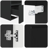 Bathroom Furniture Set 2 pcs Black Engineered Wood 3404025