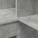 Corner Desk with Shelf Concrete Grey 101.5 x 149.5 x 149.5 cm 3337244