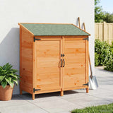 Garden Shed Brown 106.5 x 56 x 113.5 cm Solid Fir Wood 42033443