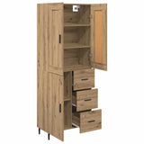 Highboard with Drawer 2 pcs Artisan Oak Engineered Wood 3415939