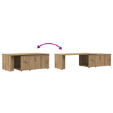 Coffee Table Artisan Oak 150x50x35 cm Engineered Wood 855981