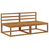 2 Piece Outdoor Middle Sofa Natural 158 x 83 x 73 cm 900536