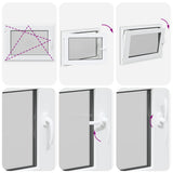 Basement Window "RISOR" 80x70 cm Tilt&Turn DIN Left Anthracite 4108399