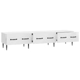 TV Cabinet High Gloss White 147 x 34.5 x 30 cm Engineered Wood 894939