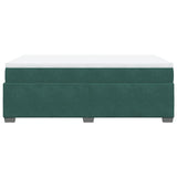 Box Spring Bed with Mattress Dark Green 120x200 cm Velvet 3285278